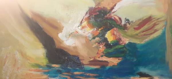 'Cave Mirage' - Hypnotic Abstract Painting By Ruth Brower 1