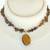 Sterling Silver 925 Necklace & Pendant Genuine Gold Tigers Eye 16-18" 1 thumbnail