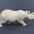 African Rhinoceros Hand Crafted Soapstone Folk Art Sculpture 8" Length 5 thumbnail