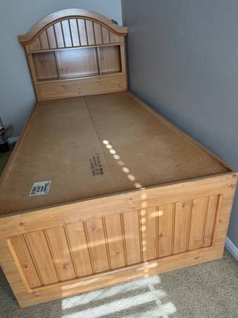 Free platform bed and nightstand 1