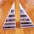 Striped Marble Bookends Pair Gray & White 6" 3 thumbnail