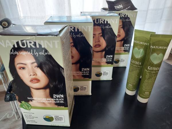 3 boxes of Naturtint 2WN (Natural Brown Black) for Grey hair + 1opened 1