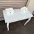 White Dressing Table with Mirror and Glass Top 2 thumbnail