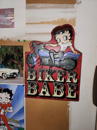 Vintage Metal Betty Boop Sign 1