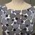 Women's sz. 6 Sleeveless Belted Dress, Blue & White Geometric Circles 7 thumbnail