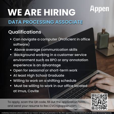 Data Processing Associate (Annotation) 1