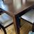 Wood Table with 4 Chairs 4 thumbnail
