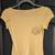 Women's Size XS Light Yellow Volcom Stone Short Sleeve Babydoll Tee 2 thumbnail