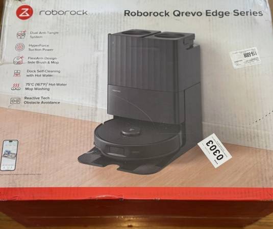 Roborock 2025 Qrevo Edge S5V Robot Vacuum&Mop Unopened Brand New 1