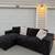Charcoal Gray Sectional Sofa with Chaise 2 thumbnail