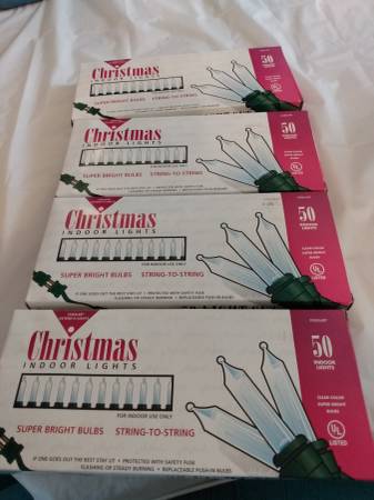 Light Strands 50 Bulbs Miniature Clear 1