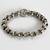 Great SIPALDA Heavy Sterling Silver Hammered Rolo Chain 8" Bracelet 2 thumbnail