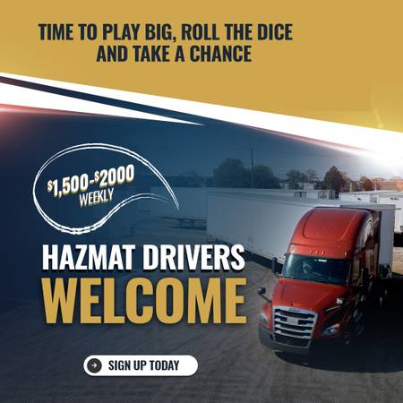 💲💲CDL CLASS A  DRIVERS NEEDED ASAP💲💲HAZMAT ONLY 1