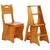 Wooden Folding Library Ladder Chair 1 thumbnail
