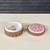 Antique German Elfinware Porcelain Roses Trinket Box w/ Brass Accents, 4 thumbnail