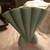 #721 Brush Pottery Art Deco Speckled Green Fan Vase # 1 thumbnail