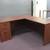 Commercial Grade L Shaped Desks In Cherry & Walnut Wood Or Laminate 2 thumbnail