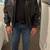Mens Black Leather Jacket-Fur collar & lining-David Green 13 thumbnail