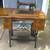 White treadle sewing machine with oak cabinet - Price Negotiable 1 thumbnail