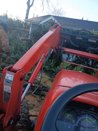 Brush and tree removal tractor work 75 per hour 1