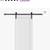 32" WHITE SHAKER BARN DOOR WITH BR. NICKEL HARDWARE - ALLNEW 3 thumbnail