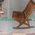 Vintage Forties Oak Rocking Chair with Folding Seat 2 thumbnail