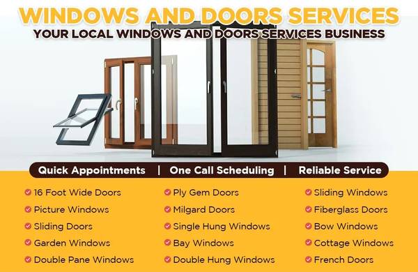 24/7 WINDOW AND DOOR SERVICES - FAST RESPONSE! (844)644-1653 1
