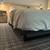 Queen sized bed frame - wood headboard with floating night stands 4 thumbnail