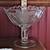Vintage Crystal Compote Dish, scalloped, stem - for candy, nuts, etc. 1 thumbnail