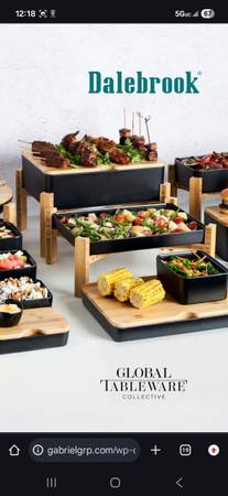 Dalebrook Global Table ware Bamboo Nimble Food Stands 1