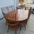 Vintage Windsor Style Oak Dining Table 2 thumbnail