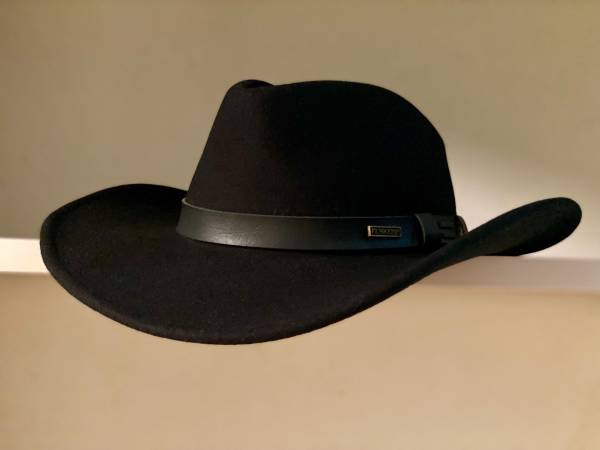 Black Pendleton 100% Wool Felt Western Hat 1
