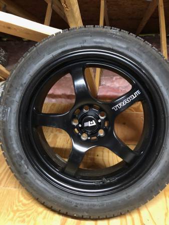 WINTER'S HERE---SUBARU 17" SNOW TIRES AND WHEELS--USED ONE SEASON ! 1