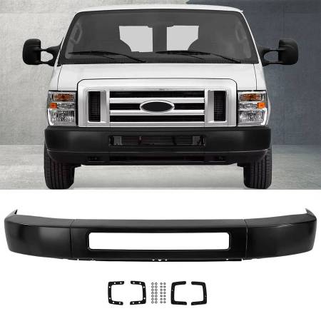 Ford Econoline Van Front Bumper Black Primer 1