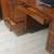 Alma walnut wood mid century executive desk w lock & key 5 thumbnail