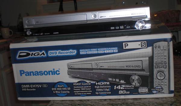 Panasonic DMR-EH75V HDD&DVDレコーダー　パナソニック Panasonic DMR-EH75VS DVD recorder with 80GB hard drive and