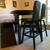 Dark Solid Wood Counter Height Rounded Triangle Dining Table 52.5Lx52. 5 thumbnail