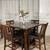 High Dining Table With Lazy Susan & Display Base 4 Chairs 1 thumbnail