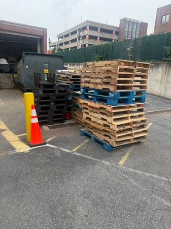 Free Pallets - wood and plastic 1