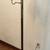 VINTAGE 1960s WHITE MILK GLASS 3 LIGHT TENSION POLE LAMP 1 thumbnail