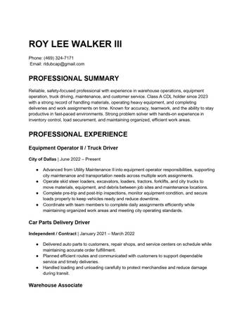 Resume 1