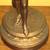Large Antique Bronze Color Heavy Engraved Metal Sculpture Lamp 8 thumbnail