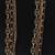 Golden NECKLACE triple layered LINK type. NEW. 2 thumbnail