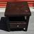 Brown Wooden End Table Cabinet with One Drawer 1 thumbnail