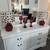 King 4 pc bedroom set white with led light on bed 3 thumbnail