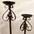 Set Of 2 Wrought Iron Floor Candle Holders 2 thumbnail