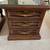 3 wood tables with glass tops: coffee $40 and side tables $40 and $30 7 thumbnail