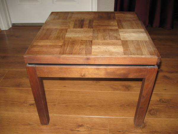 Small Wooden Table, 19" Square, 15" tall 1