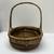 Large oval-shaped woven basket with a handle wicker picnic vegetable collection 4 thumbnail