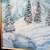 Vintage Original Winter Landscape oil on Canvas  painting 8 thumbnail